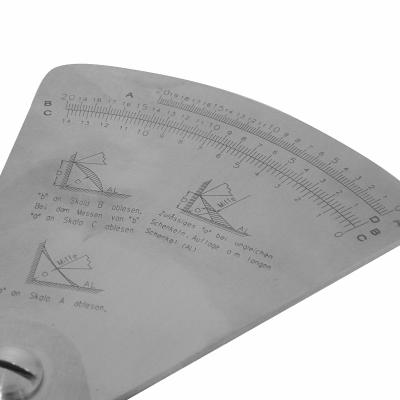 WLDPRO Fan-shaped welding gauge (Model G)